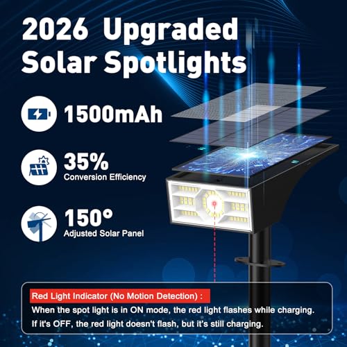 Solar Spot Lights Outdoor (6 Count)