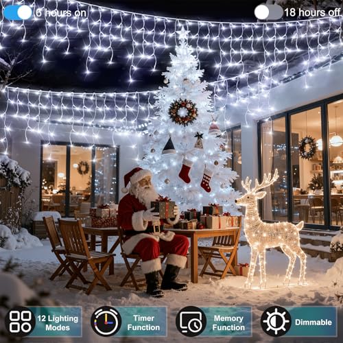 1620 LED 164FT Icicle Lights