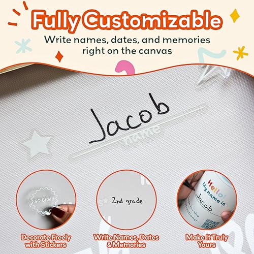 Height Chart for Kids Customizable Kids Height Wall Chart with Stickers