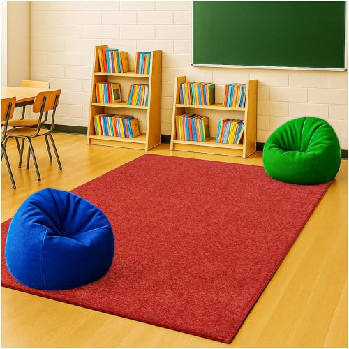 Soft & Colorful 4' x 6' Kids Classroom Area Rug