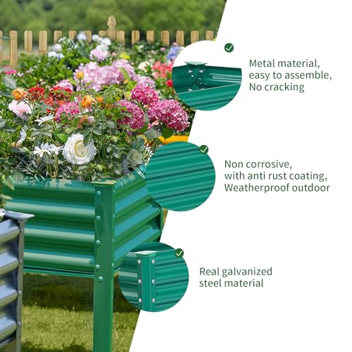 Galvanized Raised Garden Bed with Legs