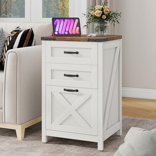 Vertical File Cabinet with 3 Drawers