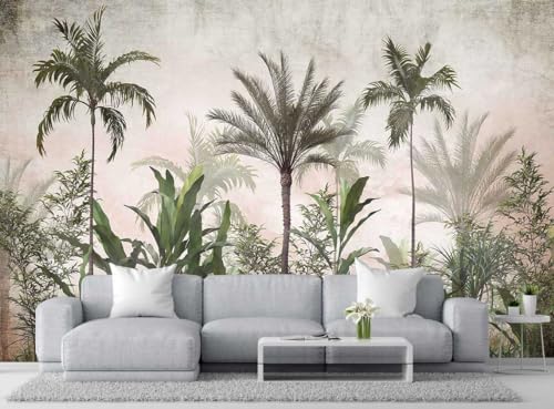 Tropical Greenery and Leaves Mural