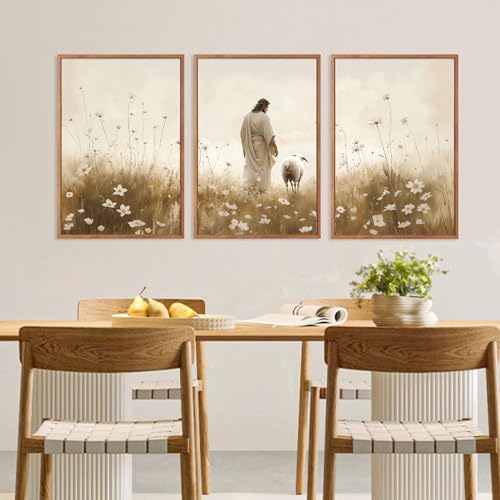 Christian Religious Scripture Prints Jesus Wall Art Set