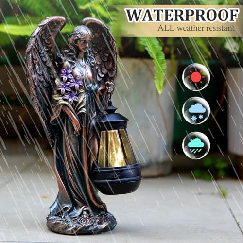 Solar Angel Outdoor Garden Decor Statues