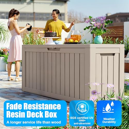 80 Gallon Deck Boxes Outdoor Waterproof