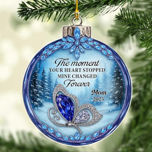 Personalized The Moment Your Heart Stopped Acrylic Ornament