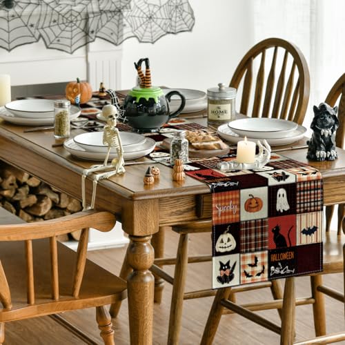 210 GSM Halloween Table Runner Home Party Decor 13x120 Inch