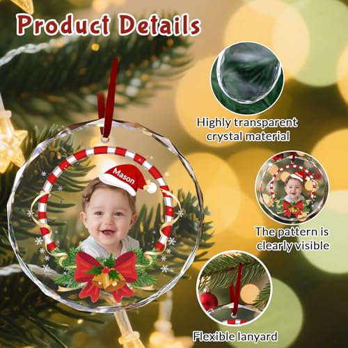 Custom Christmas Ornament Glass