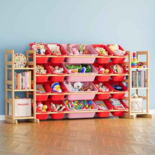 Toy Storage Organizer with 6 Shelves and 20 Bins