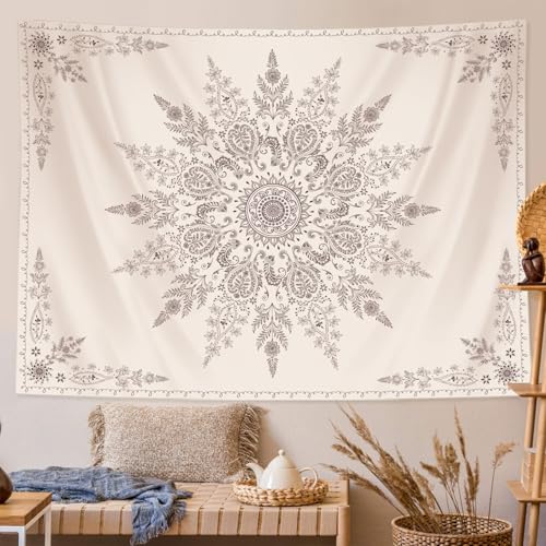 Boho Floral Tapestry Mandala Wall Tapestry