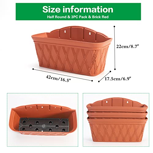 3 Pack Wall Hanging Planters (3 Count)