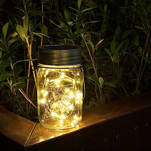 Hanging Mason Jar Solar Lights (6 Count)