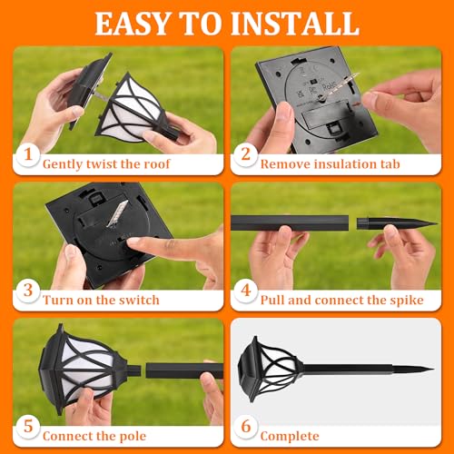 Solar Lights Outdoor Waterproof (8 Count)
