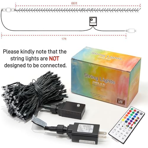66ft Christmas Decorative Mini Lights