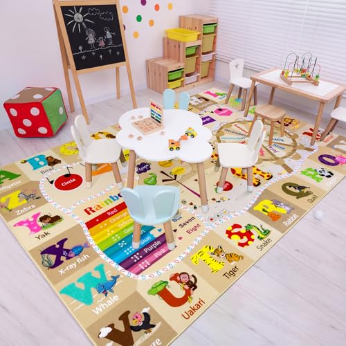 BENRON 3x5 Playroom Rug for Kids Washable