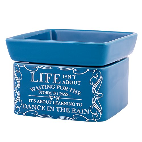 Life Learning Dance in Rain Blue Stoneware Electric 2