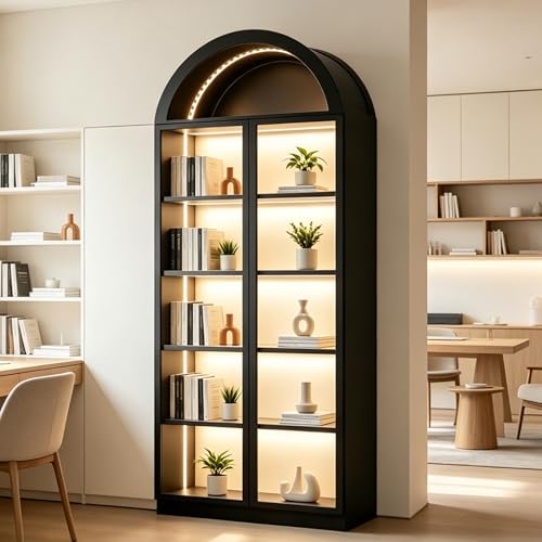 Wooden Curio Cabinet with Acrylic Glass Door