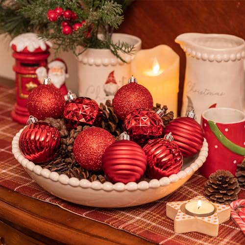 24ct Christmas Ornaments Tree Decorations Set 2.36 Inch (24 Count)