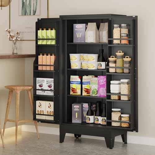 Metal Kitchen Pantry Storage Cabinet