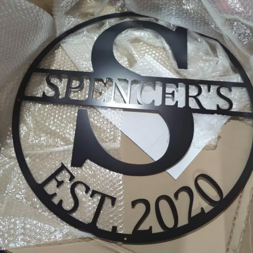 Personalized Metal Monogram Sign