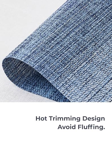 Gradient Blue Woven Placemats Set of 8 (3 Count)