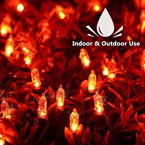 Orange Halloween String Lights Connectable (33 Foot)