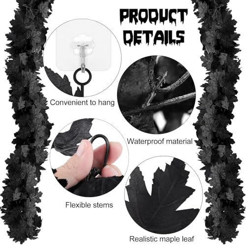2 Pack 5.7FT Halloween Garland (11.4 Foot)