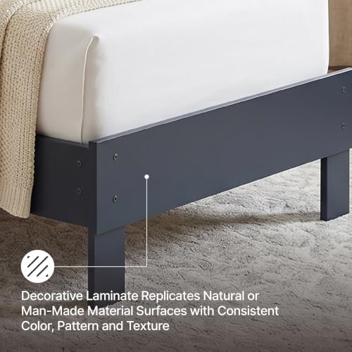 Wood Twin Platform Bed Frame