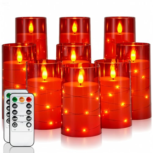 Flickering Flameless Candles (9 Count)