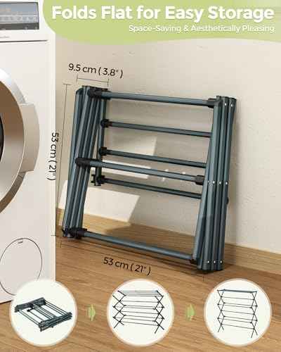 3 Tier Foldable Clothes Drying Rack
