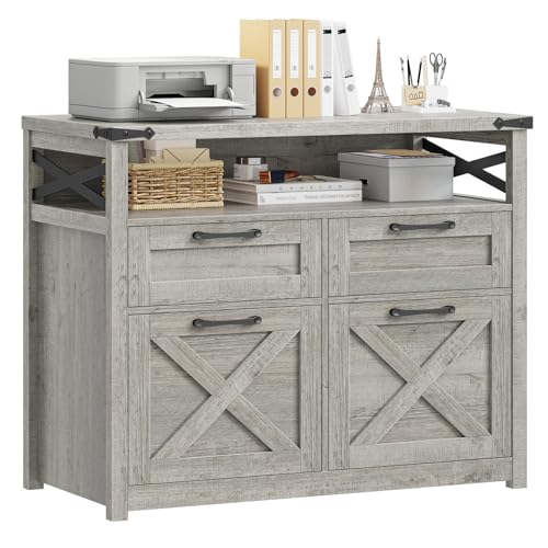 Farmhouse Home Office File Cabinet with 4 Drawers