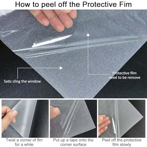 Frosted Glass Window Privacy Film with Tools
