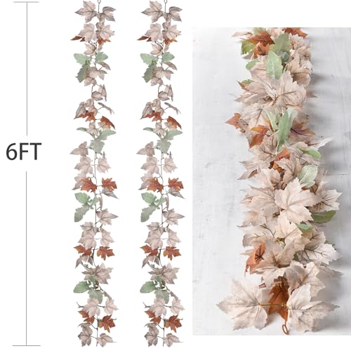 2 Pack Fall Maple Garland