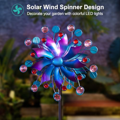 Solar Wind Spinner for Yard and Garden