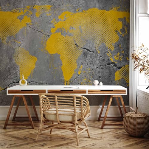 Premium Wall Mural World Map 138x101 in (7 Count)