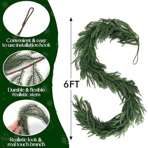 6FT Artificial Norfolk Pine Garlands (6 Foot)