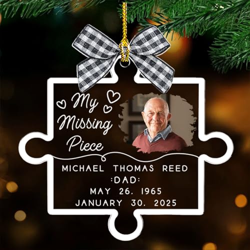 Personalized Our Missing Piece Acrylic Ornament