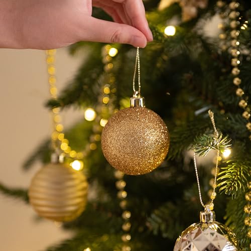 24ct Christmas Ornaments Tree Decorations Set 2.36 Inch (24 Count)
