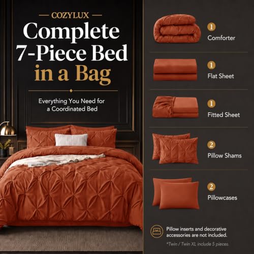 Full Size Comforter Sets Burnt Orange