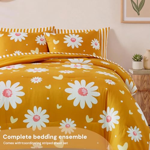 Queen Comforter Set with Sheets for Girls