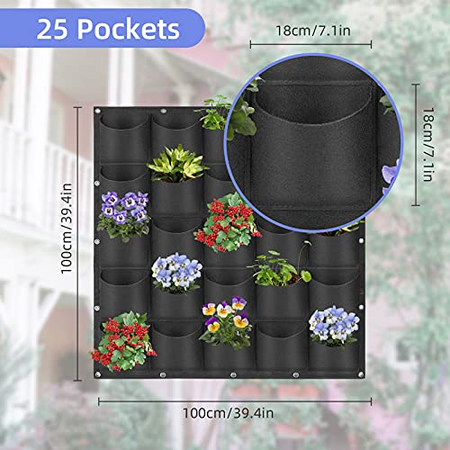25 Pockets Hanging Planter Bags
