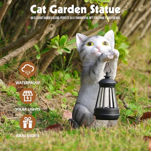 Cat Solar Lights Outdoor Garden