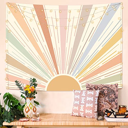 Boho Sun Tapestry Wall Hanging