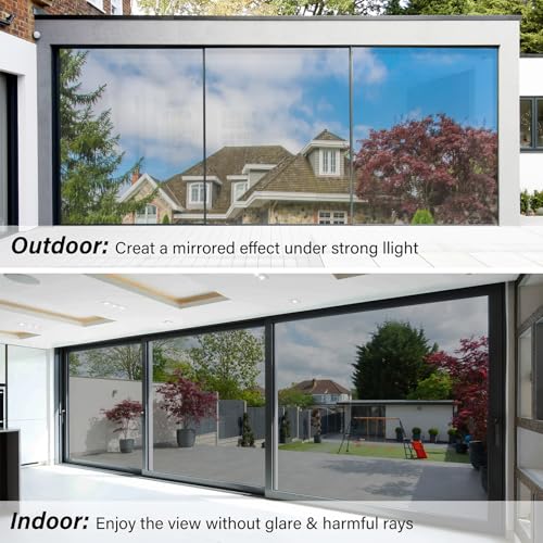 One Way Window Privacy Film Sun UV Blocking