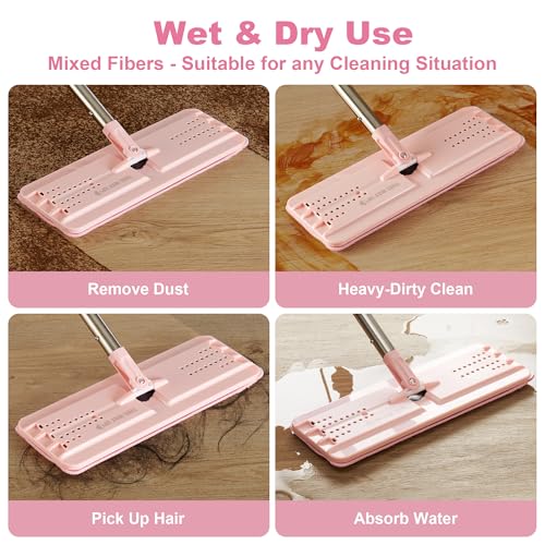 Microfiber Flat Mop Replacement Pads (4 Count)