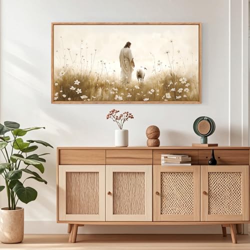 Jesus Artwork Christian decor Lost Sheep large Wall Art Set