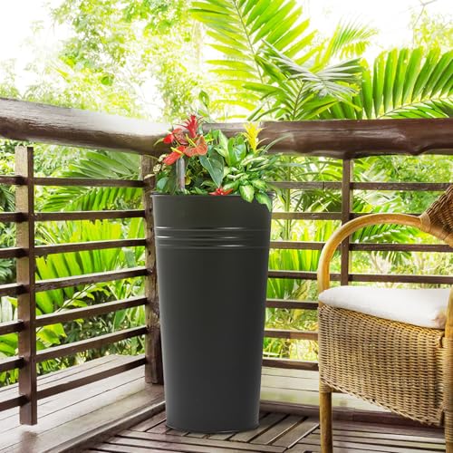 22''H 2 Pack Planter with Water Level Indicator (2 Count)
