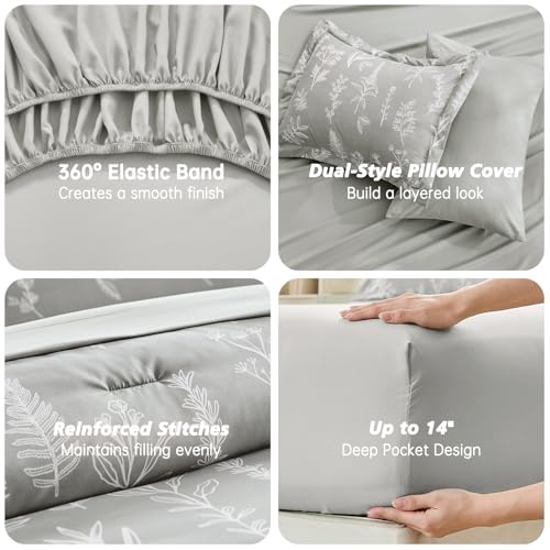 Silver Grey Full Comforter Set