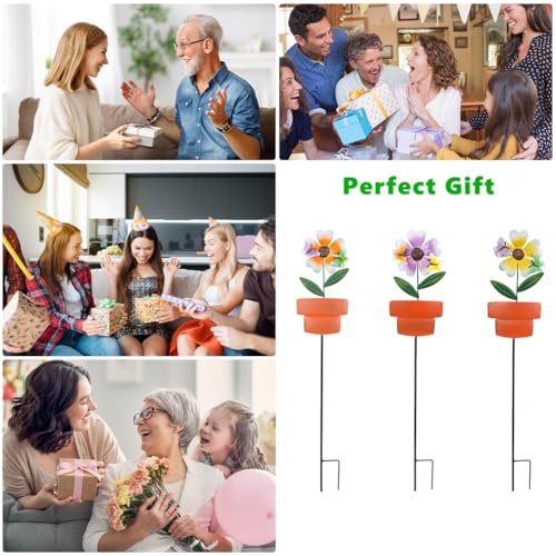 Metal Garden Stakes Decor (3 Count)